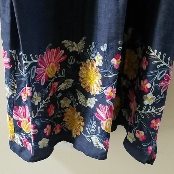 Karen kane Cotton Embroidered Maxi Dress - Small - Picture 5 of 8